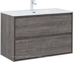 Aquanet 340160 Тумба с раковиной Милан 100 цв. дуб рошелье (340160) фото