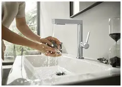 Смеситель для раковины с донным клапаном, выдвижной излив, хром Hansgrohe Finoris 76063000