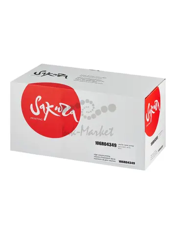 Картридж Sakura 106R04349 для XEROX, черный, 2шт. по 3000 к.