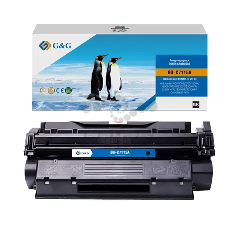 GG-C7115A G&G Тонер-картридж для HP LaserJet 1000, 1005, 1200, 3300, 3320, 3330 Canon LBP-1210 (2500 стр)