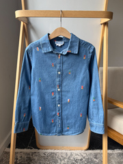 Хлопковая рубашка Jacadi, 128