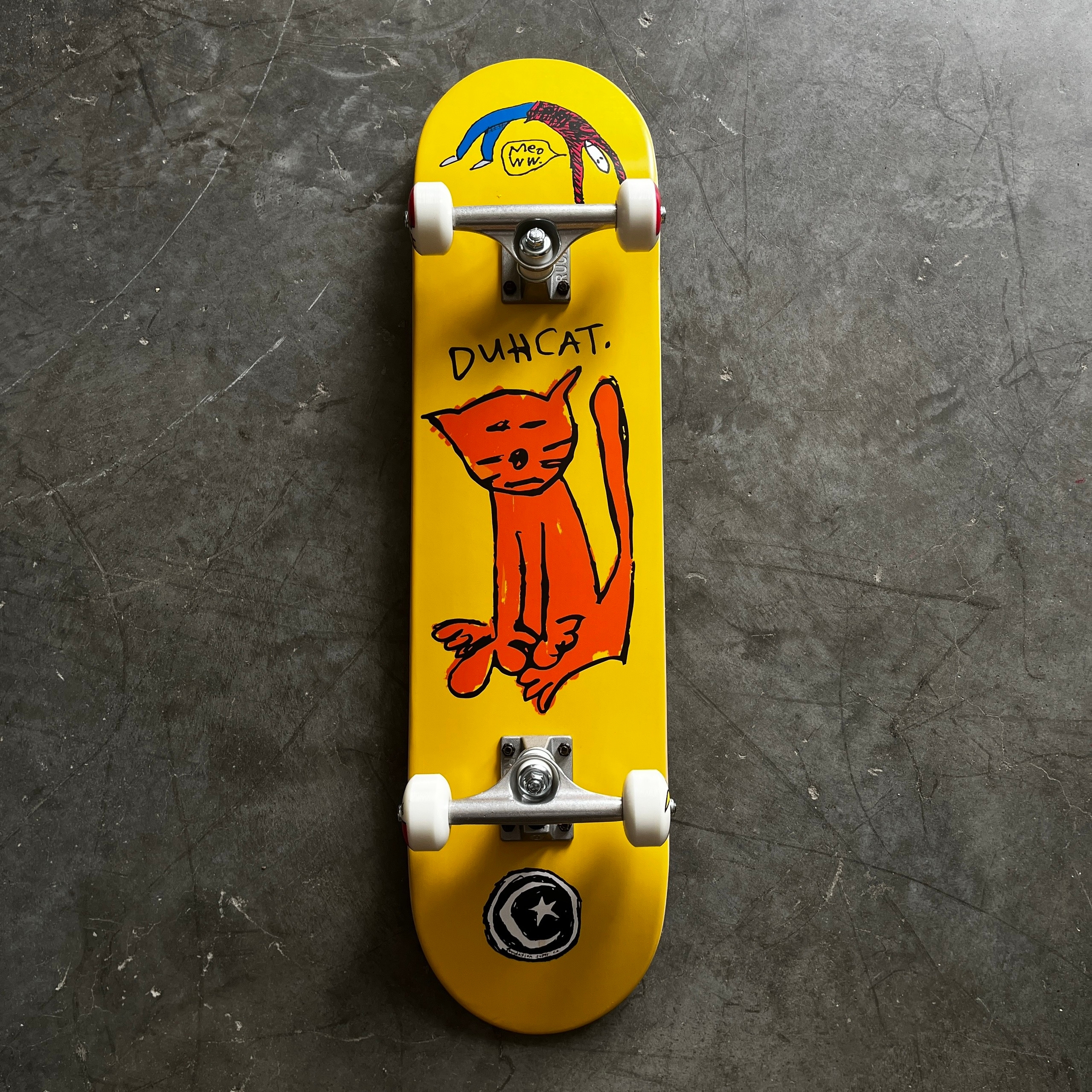 Скейтборд Foundation Duh Cat Yellow