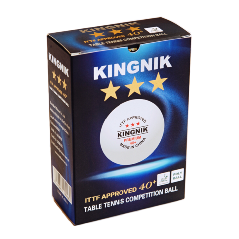 Мячи для настольного тенниса KINGNIK 3* 40+ PREMIUM (180шт.)