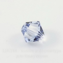 5328 Бусина - биконус Сваровски Crystal Blue Shade 6 мм, 5 штук