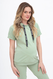 Спортивный костюм для беременных и кормящих 10621 шалфей