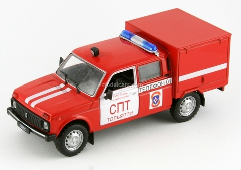 VAZ-2121 Lada Niva VIS-294611 Fire Engine 1:43 DeAgostini Service Vehicle #23