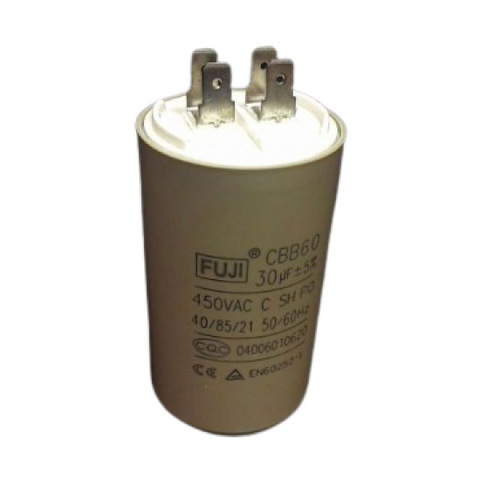 Конденсатор CBB60 30uF 450V (4 клеммы, с болтом) VEBEX 513030