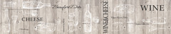 Кухонный фартук Вино и сыр (Ф-120) 3000х600 мм