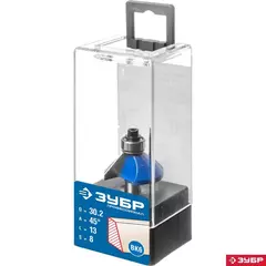 ЗУБР 30.2 x 13 мм, фреза кромочная калевочная (фасочная) №9, Профессионал (28711-30.2)