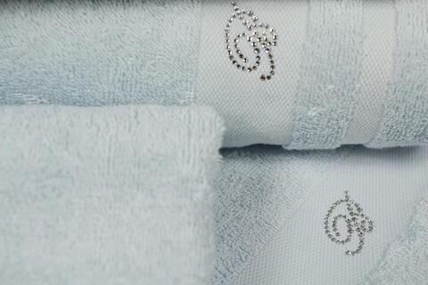 Набор полотенец 5шт Blumarine Lory 14 specchio голубой