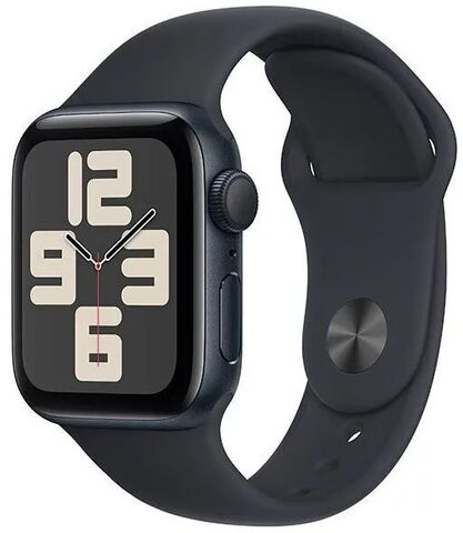 Умные часы Apple Watch Series SE 2023 40 мм из алюминия цвета «тёмная ночь», спортивный ремешок «тёмная ночь» (M/L 150–200mm)