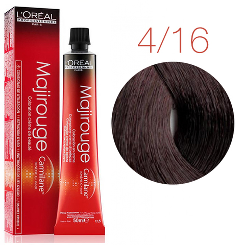 L'Oreal Professionnel Majirouge 4.16 (Шатен пепельно-красный) - Краска для волос