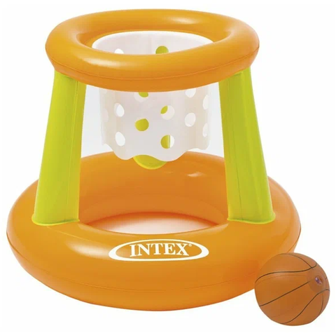 Игра водная 67x55 см. Кольцо с сеткой INTEX. (в коробке)