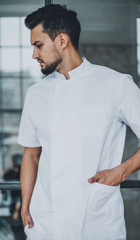 Блуза мужская м48 сансара белый