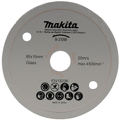 Алмазный диск по стеклу Makita 85х1,8х15 мм (B-21098)