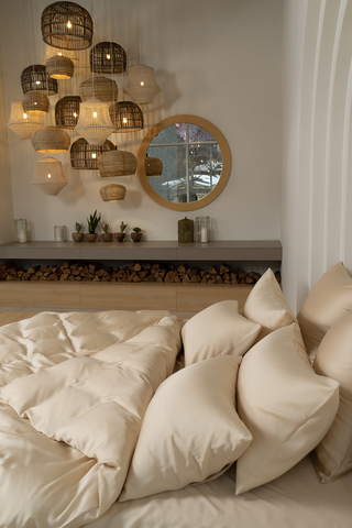 Постельное белье 1.5 спальное German Grass Vanilla Brilliant бежевое