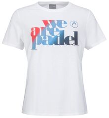 Женская теннисная футболка Head We Are Padel II T-Shirt - white/navy