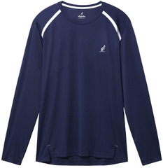 Теннисная футболка Australian Ace Logo Long Sleeve T-Shirt - blue cosmo