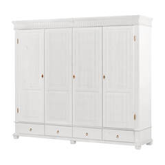 Шкаф Хельсинки 4GTM (белый воск), 252x218x62 см