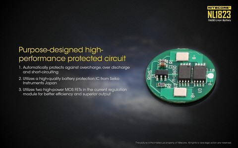 Аккумулятор Nitecore Rechargeable NL1823 18650 Li-Ion 2300mAh