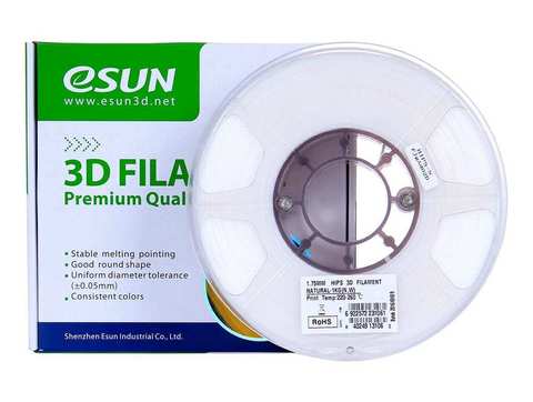 Катушка пластика HIPS ESUN 1.75 мм 1 кг., натуральная