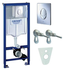 Grohe Rapid SL 38750001 инсталляция для унитаза подвесного с панелью смыва Skate Air