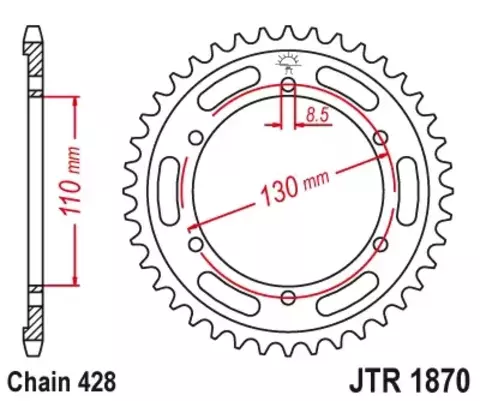 Звезда ведомая JTR1870 44