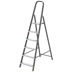 97956 Стремянка, 6 ступеней, стальной профиль