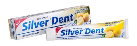 Silver Dent Зубная паста Экстра отбеливание с лимоном 100 г. MODUM