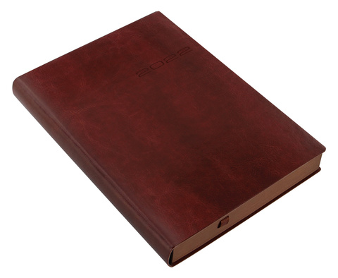 Ежедневник Letts Lecassa A5, кожа искусственная, кремовые страницы, мягкая обложка, коричневый (22-081458)