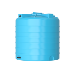 Ёмкость пластиковая пищевая Акватек ATV-1000 с поплавком 1000 л. вертикальный (113x113x118см;синий) - арт.555986