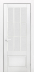Межкомнатная дверь Марко / Цвет Белый / Стекло "Сатинат" белое / Двери Верда