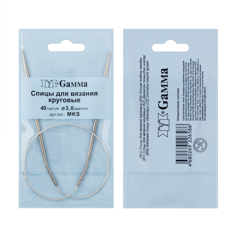 Спицы круговые Gamma MKS 40см, №3