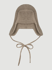 Шапка-ушанка Mjölk Бежевый меланж