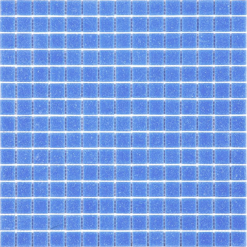SE25 Мозаика для бассейна одноцветная чип 20 стекло Alma Mono Color голубой квадрат