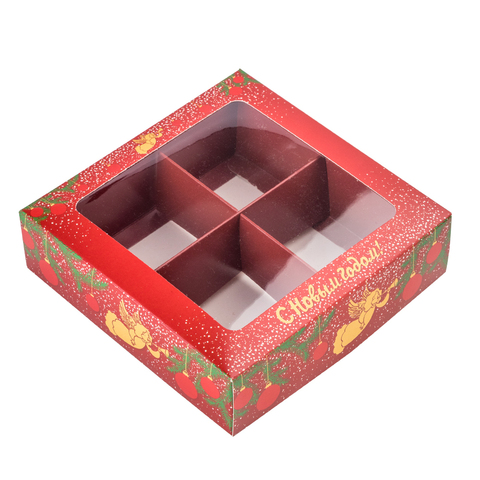 Коробка для 4 конфет 