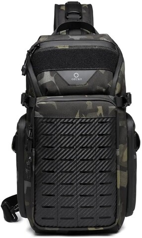 Картинка рюкзак однолямочный Ozuko 9680 camo - 1