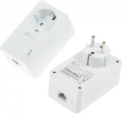 TP-Link TL-PA7017P KIT - AV1000 Комплект гигабитных адаптеров Powerline со встроенной розеткой