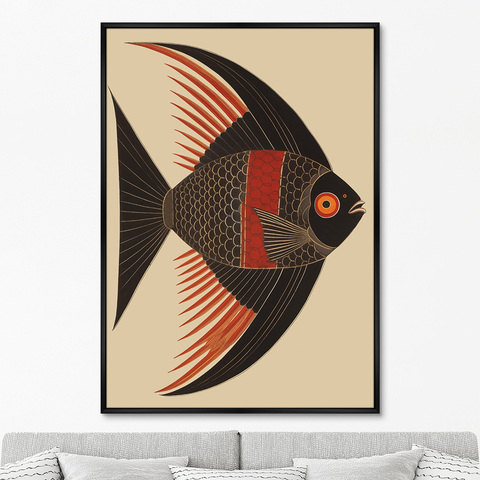 ArtNoMore - Репродукция картины на холсте Angel Fish drawing, No 1, 2024г.