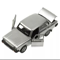 Moskvich-2140SL silver metal 1:34 Technopark
