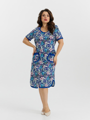 4728 Халат на пуговицах