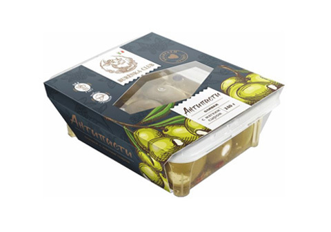 Оливки с мягким сыром в масле, 240г