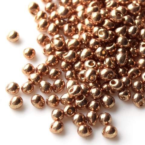 DP-4204 Бисер Миюки дропс гальванизированый шампань /Miyuki drops Duracoat galvanized champagne
