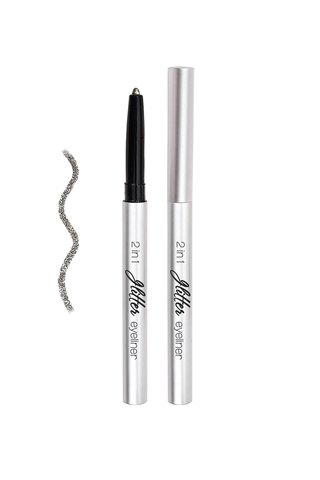 LavelleCollection Тени-карандаш Glitter eyeliner 2in1 тон 06 sparkling gray