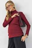 Водолазка для беременных и кормящих 16343 бордо