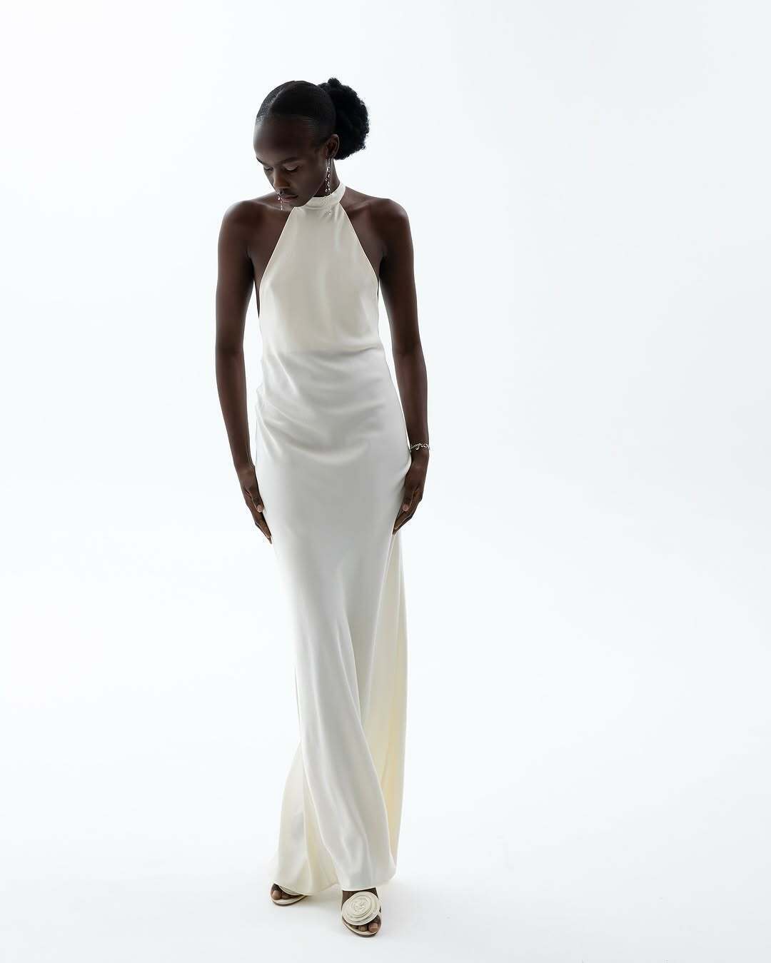 Платье с перекрутом на спине Etrette