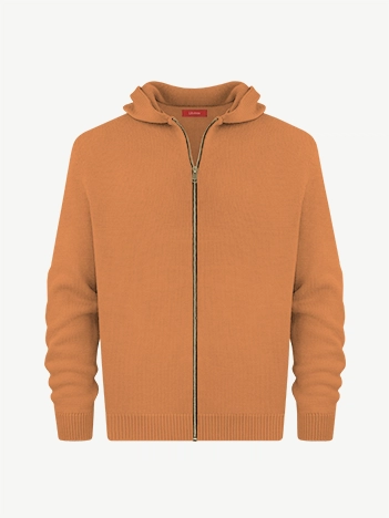 Толстовка на замке из мягкой шерсти