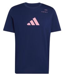 Теннисная футболка Adidas Padel Cat Graphic - dark blue