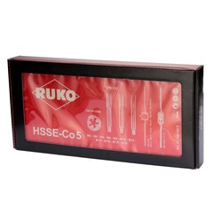 Набор метчиков и плашек M3 -M20 HSSE 54пр Ruko 245040E (!)