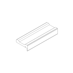 Наличник П-образный телескоп Эмаль Ofram 90х18 мм